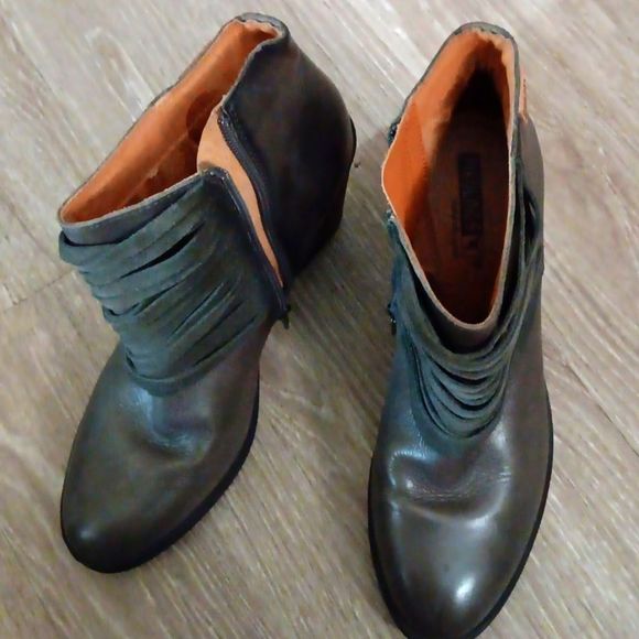 Pikolinos Alicante Heeled Ankle Boot 41 Olive Green - Picture 8 of 8